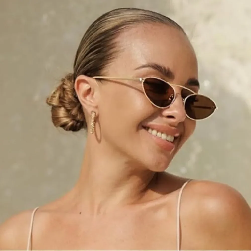 Retro Narrow Cat Eye Sunglasses